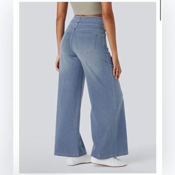 HALARA Light Blue Flare Jeans - Picture 3 of 9